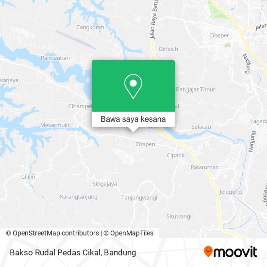 Peta Bakso Rudal Pedas Cikal