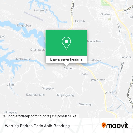 Peta Warung Berkah Pada Asih