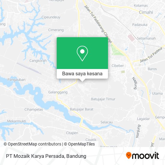 Peta PT Mozaik Karya Persada