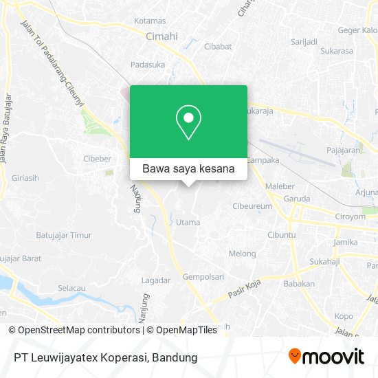 Peta PT Leuwijayatex Koperasi
