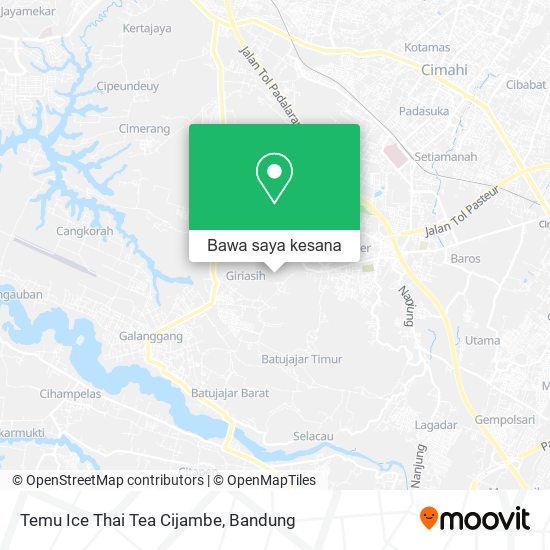 Peta Temu Ice Thai Tea Cijambe