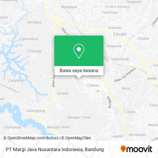 Peta PT Margi Java Nusantara Indonesia
