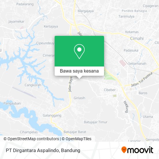 Peta PT Dirgantara Aspalindo