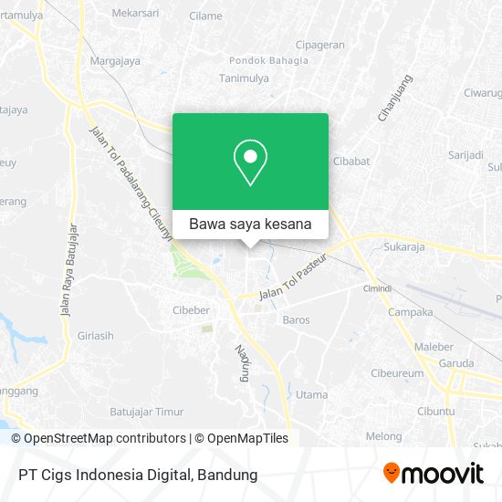 Peta PT Cigs Indonesia Digital