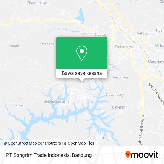 Peta PT Songrim Trade Indonesia
