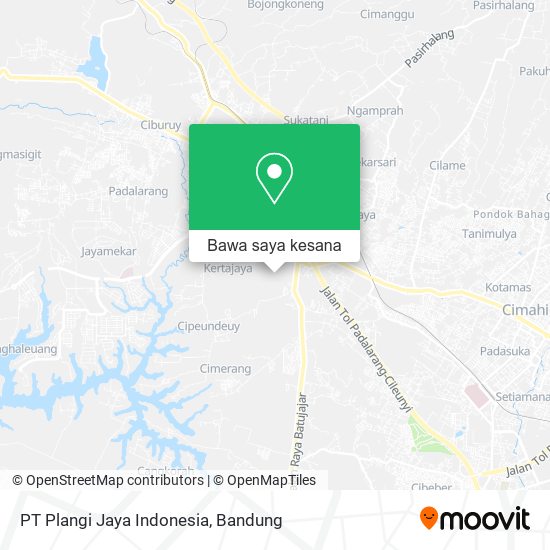 Peta PT Plangi Jaya Indonesia