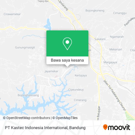 Peta PT Kastec Indonesia International