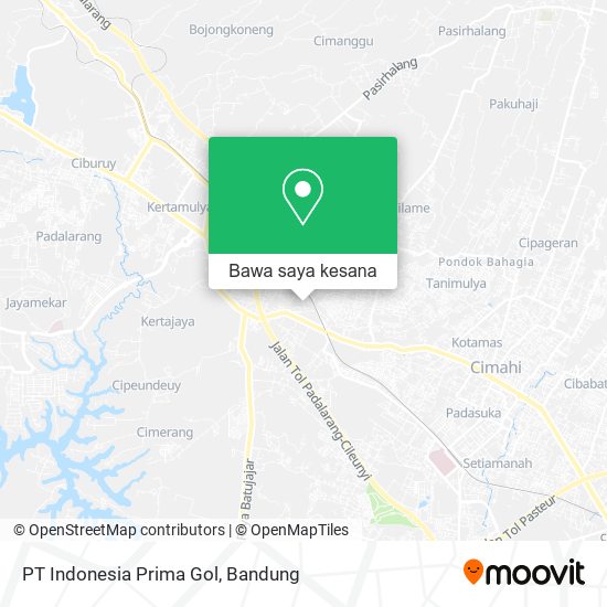 Peta PT Indonesia Prima Gol