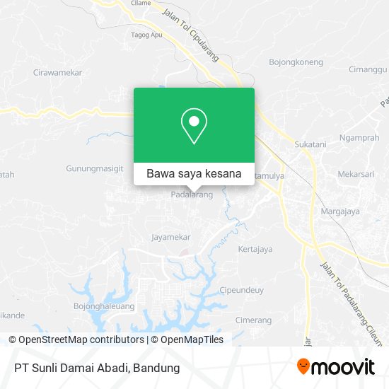Peta PT Sunli Damai Abadi