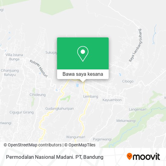 Peta Permodalan Nasional Madani. PT