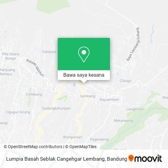 Peta Lumpia Basah Seblak Cangehgar Lembang