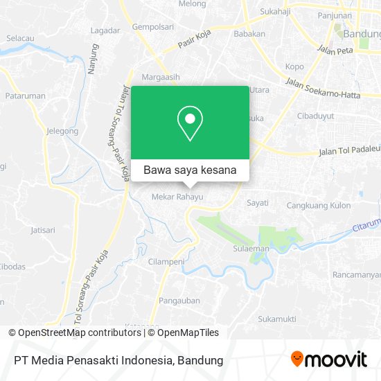 Peta PT Media Penasakti Indonesia