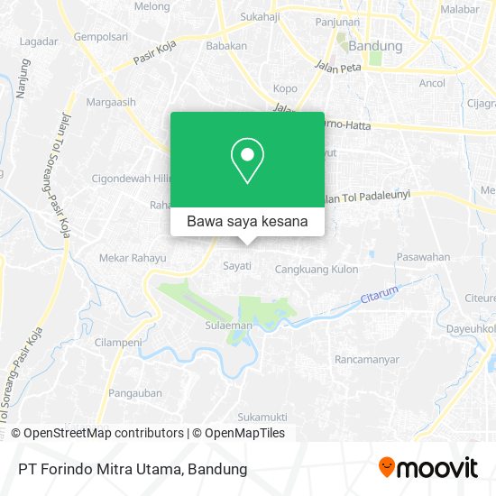 Peta PT Forindo Mitra Utama