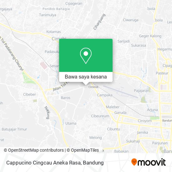 Peta Cappucino Cingcau Aneka Rasa