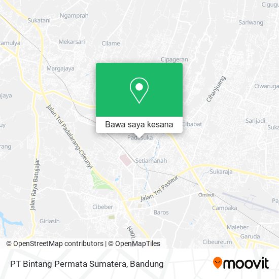 Peta PT Bintang Permata Sumatera