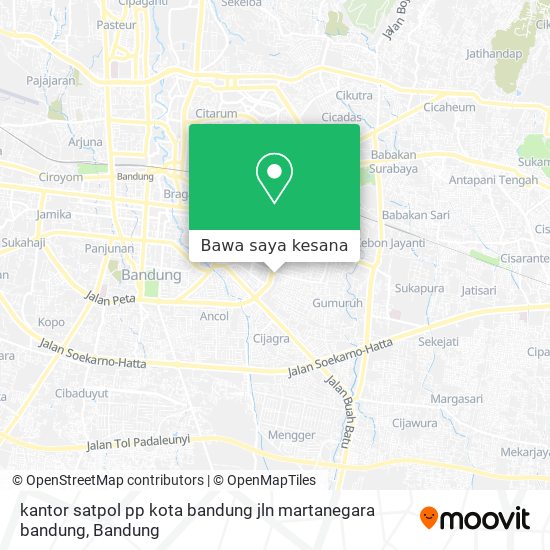 Peta kantor   satpol   pp   kota   bandung  jln   martanegara   bandung