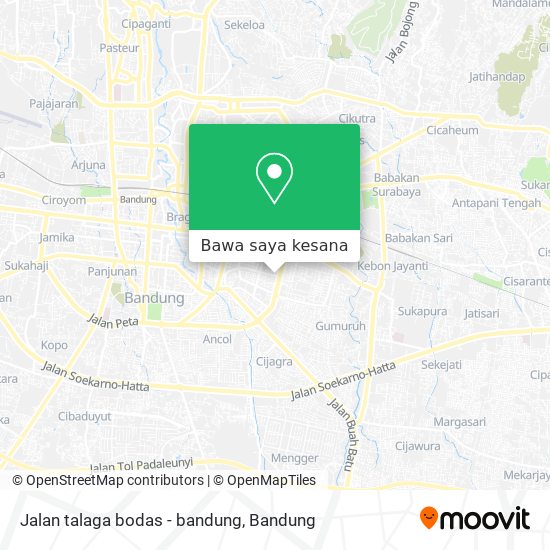 Peta Jalan talaga bodas - bandung