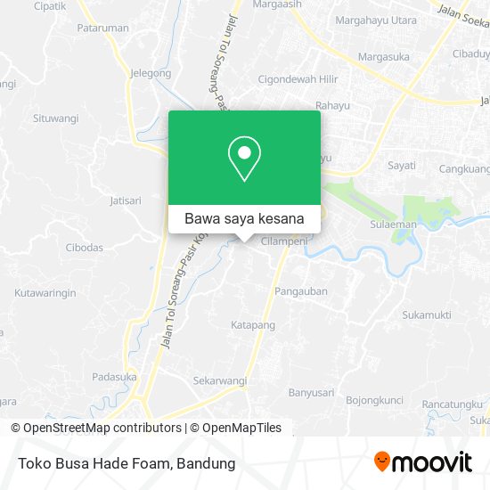 Peta Toko Busa Hade Foam