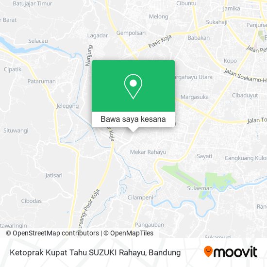 Peta Ketoprak Kupat Tahu SUZUKI Rahayu