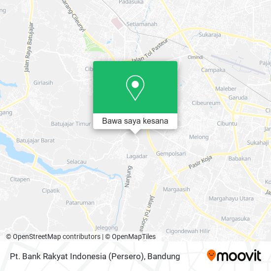 Peta Pt. Bank Rakyat Indonesia (Persero)