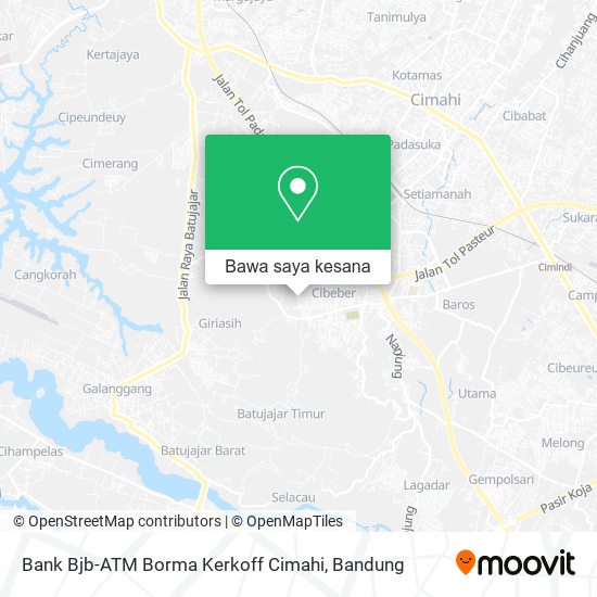 Peta Bank Bjb-ATM Borma Kerkoff Cimahi