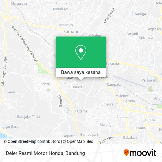 Peta Deler Resmi Motor Honda