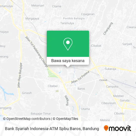 Peta Bank Syariah Indonesia-ATM Spbu Baros