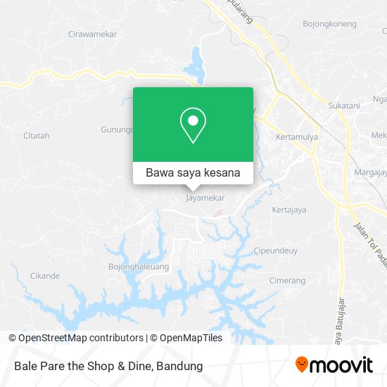 Peta Bale Pare the Shop & Dine