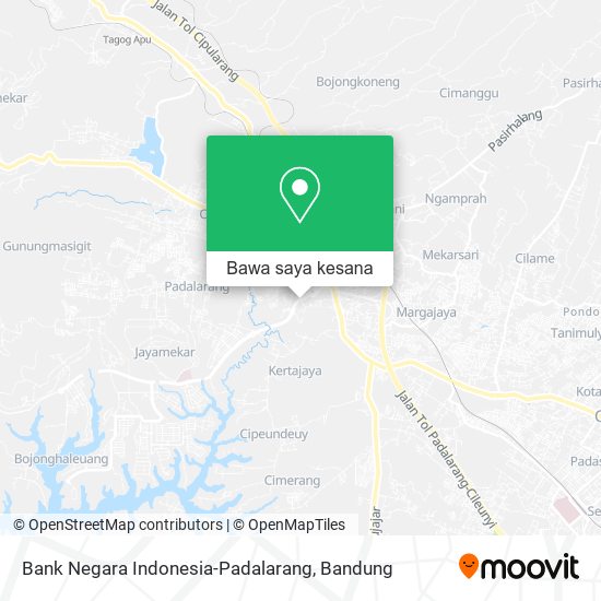 Peta Bank Negara Indonesia-Padalarang
