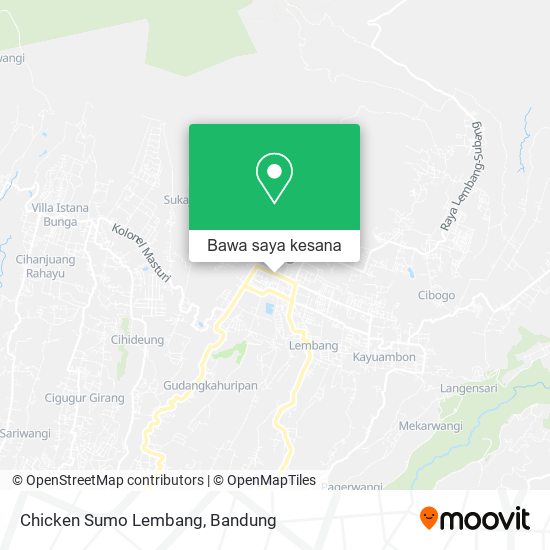 Peta Chicken Sumo Lembang