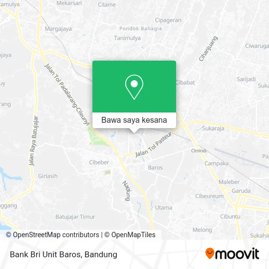 Peta Bank Bri Unit Baros