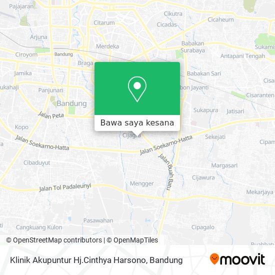Peta Klinik Akupuntur Hj.Cinthya Harsono