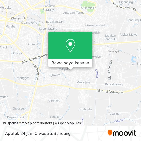 Peta Apotek 24 jam Ciwastra