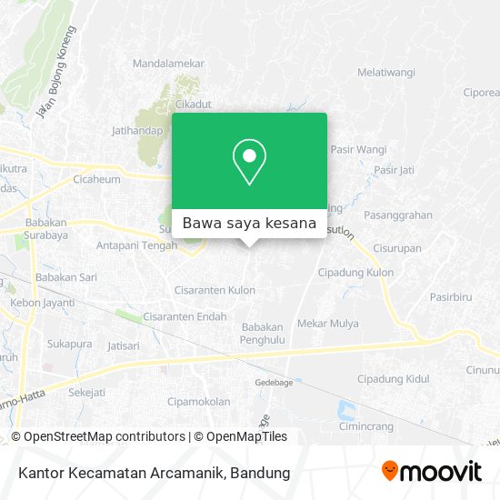 Peta Kantor Kecamatan Arcamanik