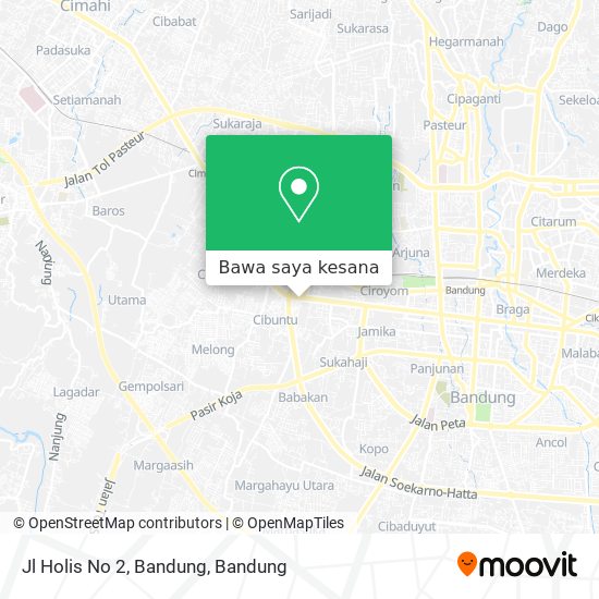 Peta Jl Holis No 2, Bandung