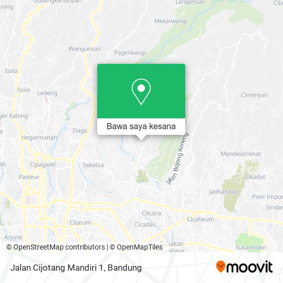 Peta Jalan Cijotang Mandiri 1