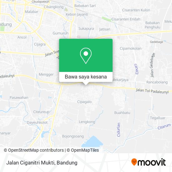 Peta Jalan Ciganitri Mukti