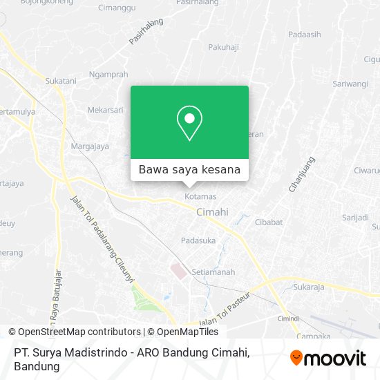 Peta PT. Surya Madistrindo - ARO Bandung Cimahi