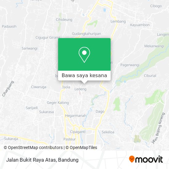 Peta Jalan Bukit Raya Atas