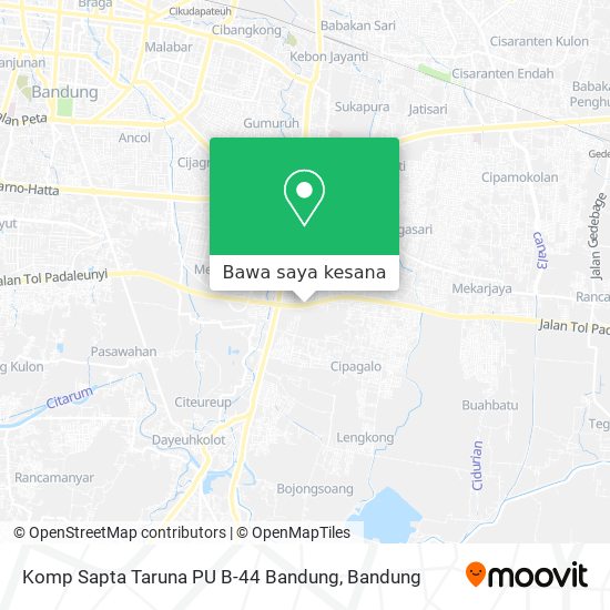 Peta Komp Sapta Taruna PU B-44 Bandung