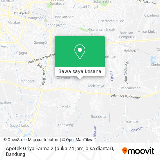Peta Apotek Griya Farma 2 (buka 24 jam, bisa diantar)