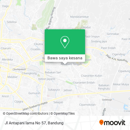Peta Jl Antapani lama No 57
