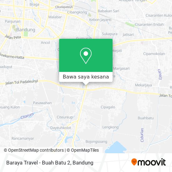 Peta Baraya Travel - Buah Batu 2