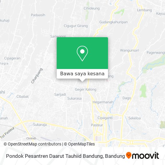 Peta Pondok Pesantren Daarut Tauhiid Bandung