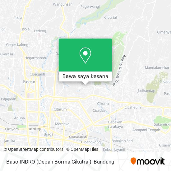 Peta Baso INDRO (Depan Borma Cikutra )