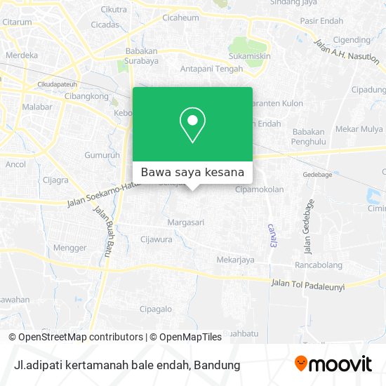 Peta Jl.adipati kertamanah bale endah