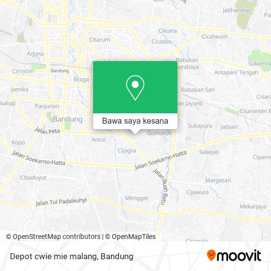 Peta Depot cwie mie malang