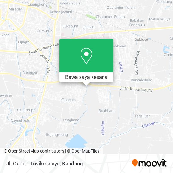 Peta Jl. Garut - Tasikmalaya