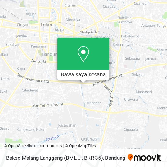 Peta Bakso Malang Langgeng (BML Jl. BKR 35)