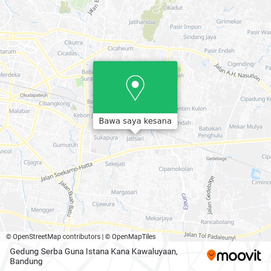 Peta Gedung Serba Guna Istana Kana Kawaluyaan